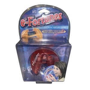 RARE RED SEALED Vintage E-Fortunes Electronic Fortune Cookie Senario LCD Teller